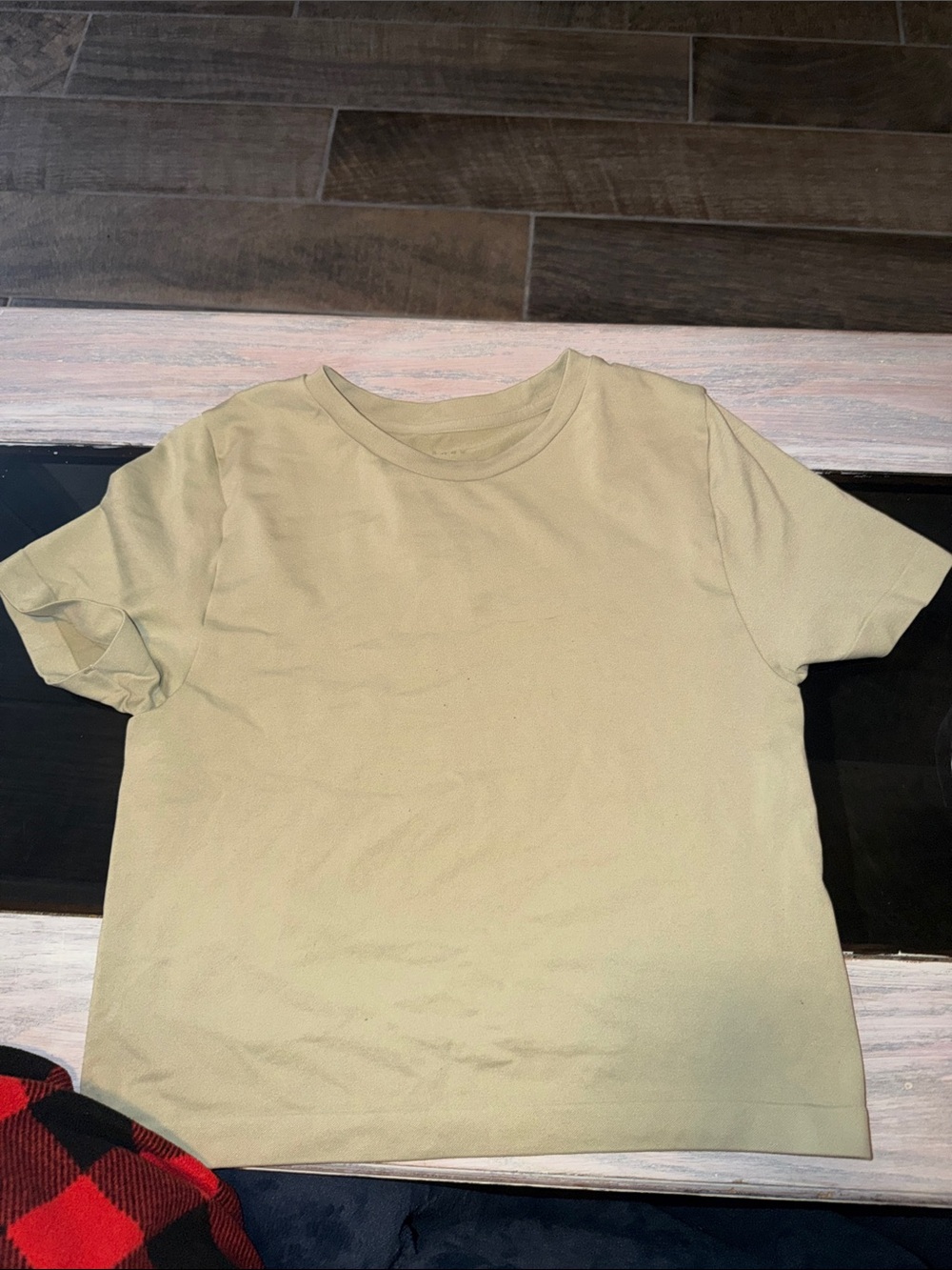 a new day women’s Short Sleeve Tee in Light Olive Green